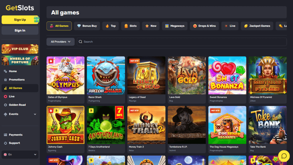 GetSlots Casino Slots